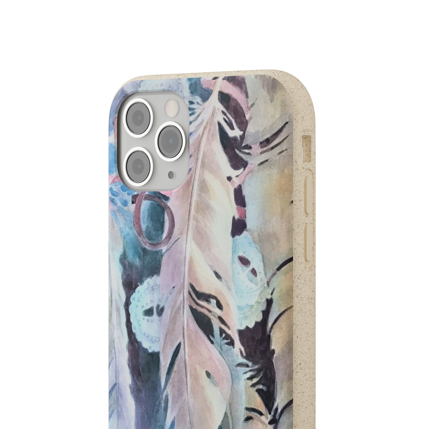 Biodegradable Phone Case with 'Conchos' Watercolor Original Artwork by Barbara Cleary