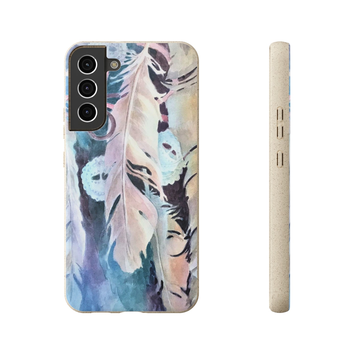 Biodegradable Phone Case with 'Conchos' Watercolor Original Artwork by Barbara Cleary