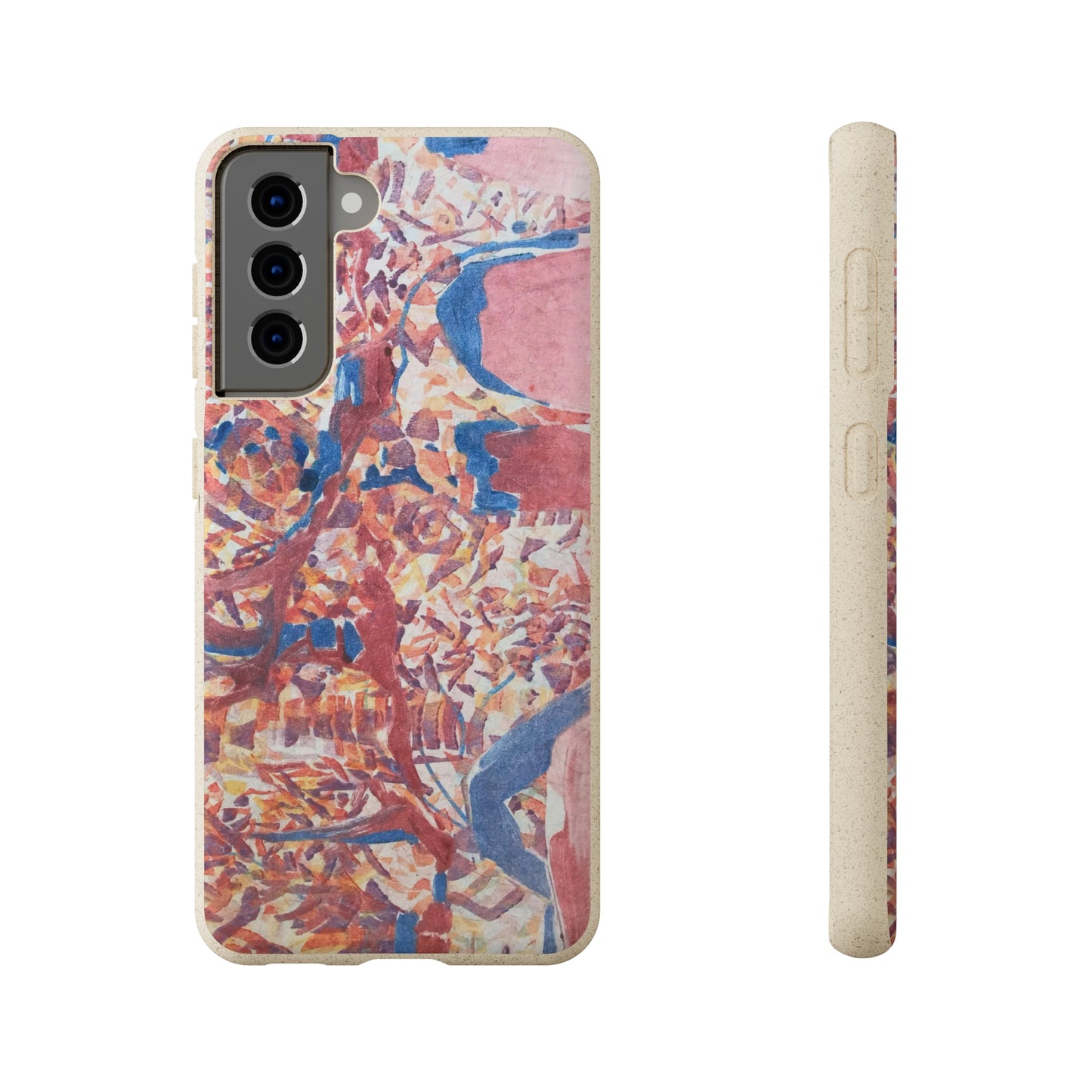 Biodegradable Phone Case with 'Abstract Fusion' Abstract Original Artwork by Barbara Cleary