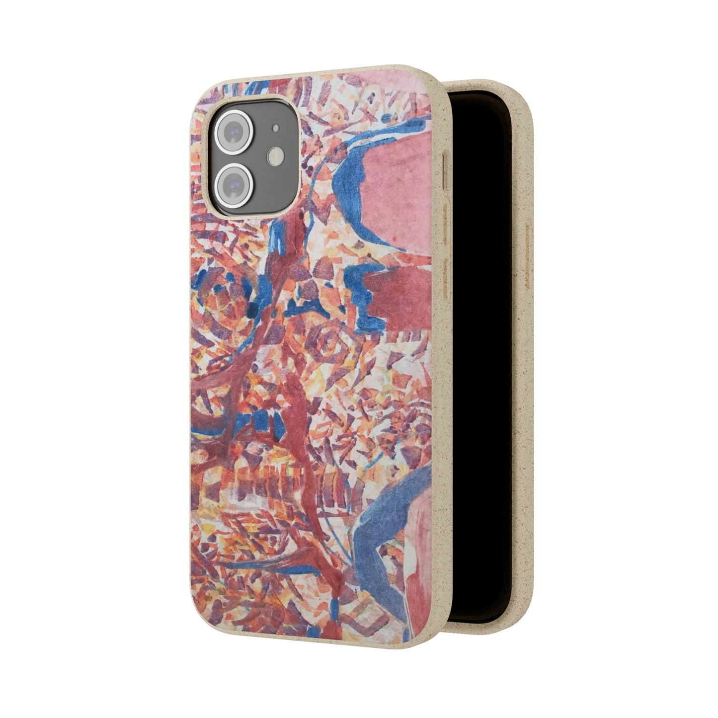 Biodegradable Phone Case with 'Abstract Fusion' Abstract Original Artwork by Barbara Cleary