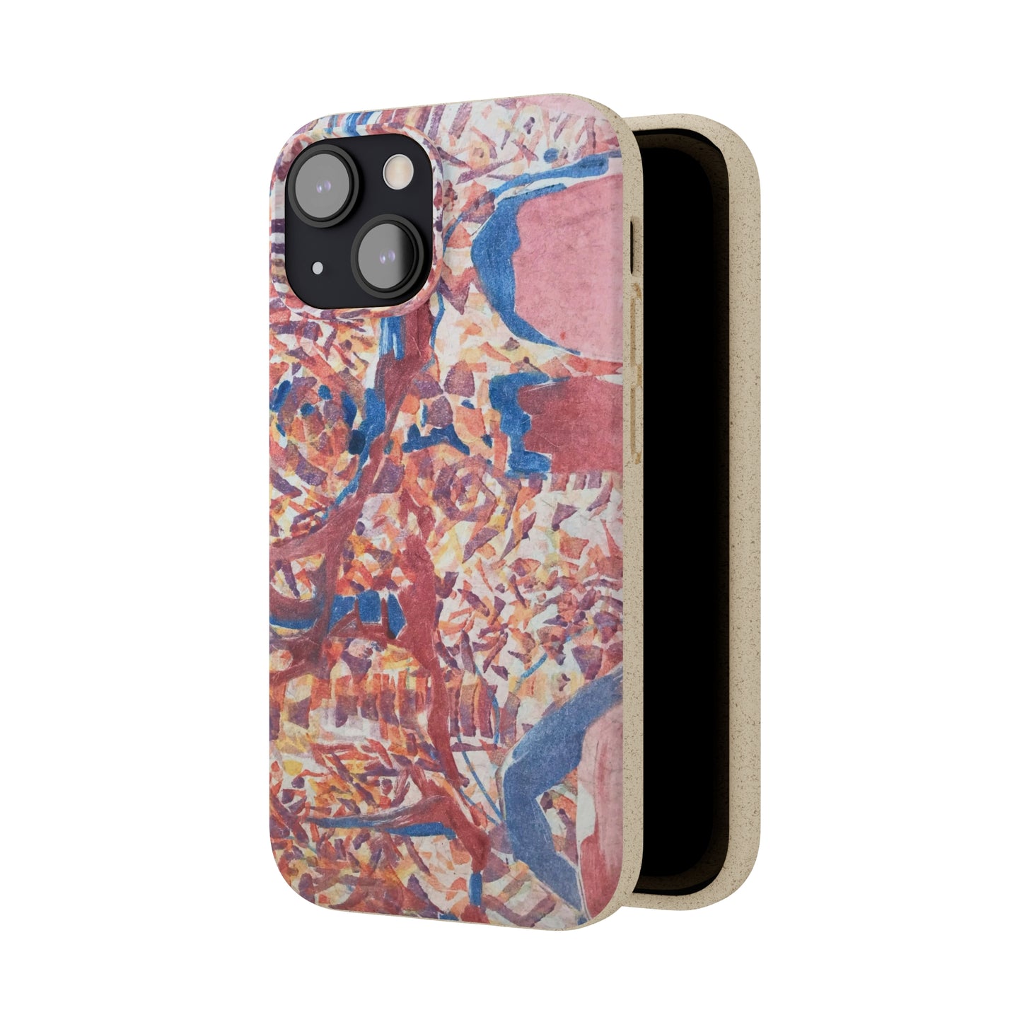 Biodegradable Phone Case with 'Abstract Fusion' Abstract Original Artwork by Barbara Cleary