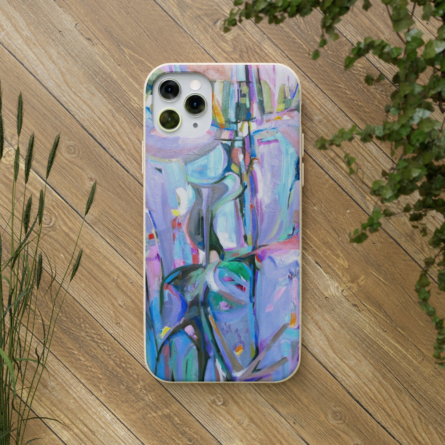 Biodegradable Phone Case with 'Passages' Abstract Original Artwork by Barbara Cleary