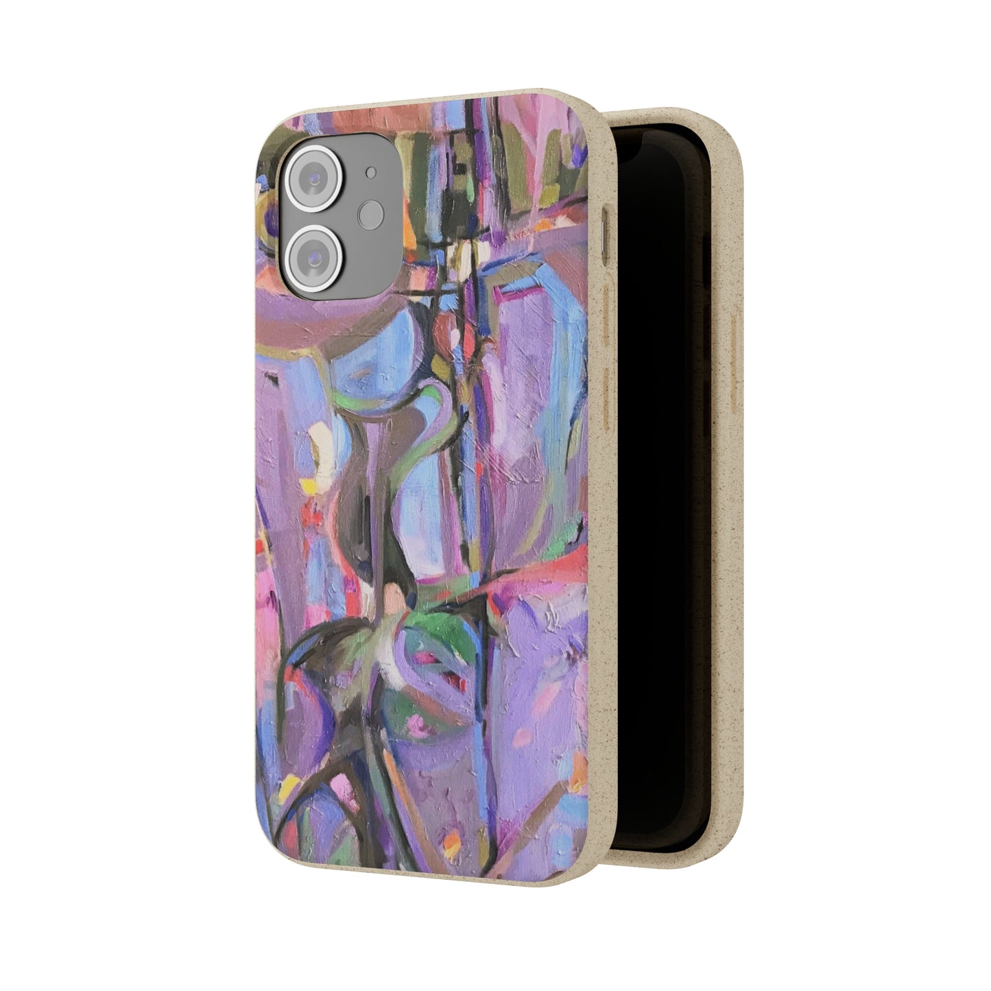 Biodegradable Phone Case with 'Passages' Abstract Original Artwork by Barbara Cleary