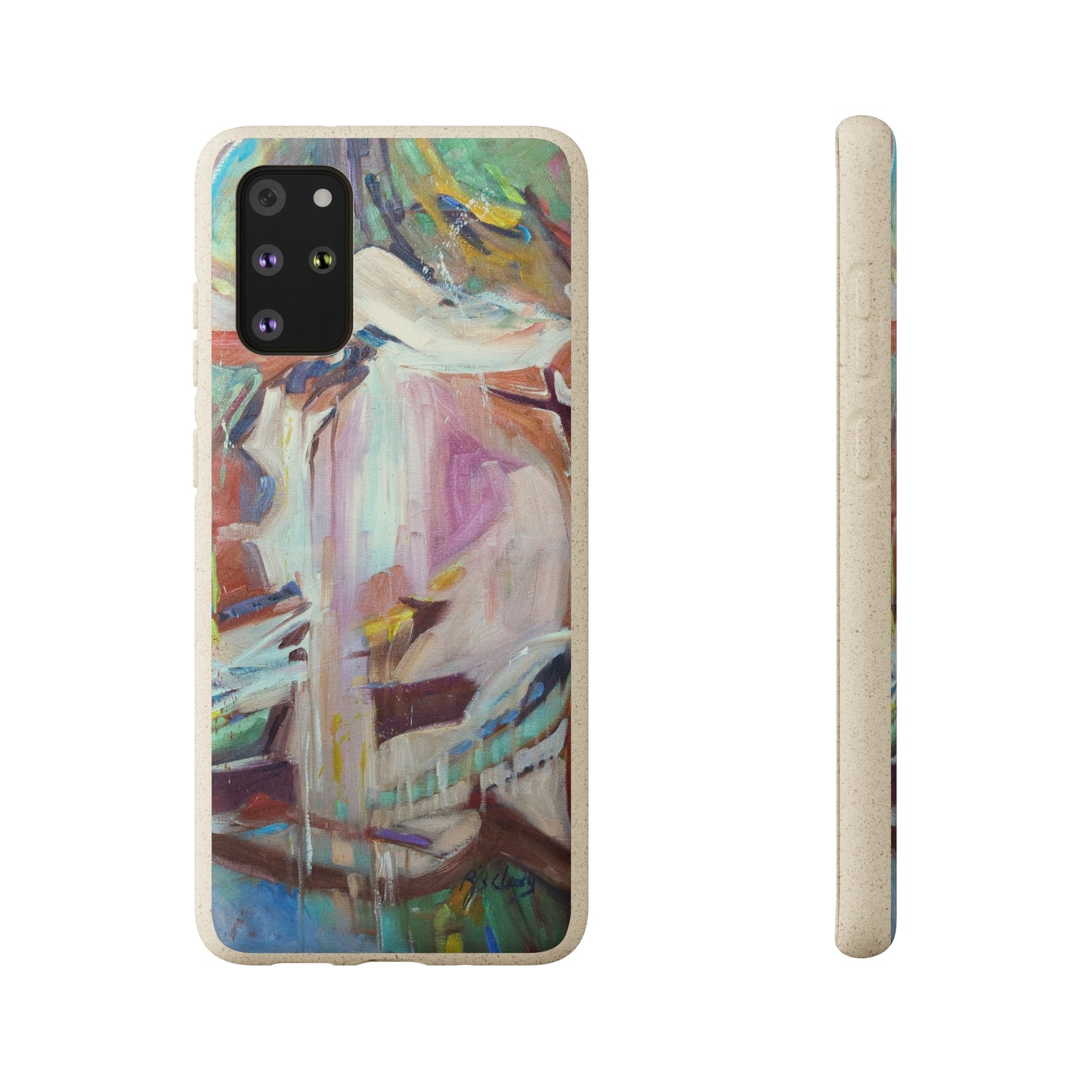 Biodegradable Phone Case with 'All Seasons' Abstract Original Artwork by Barbara Cleary