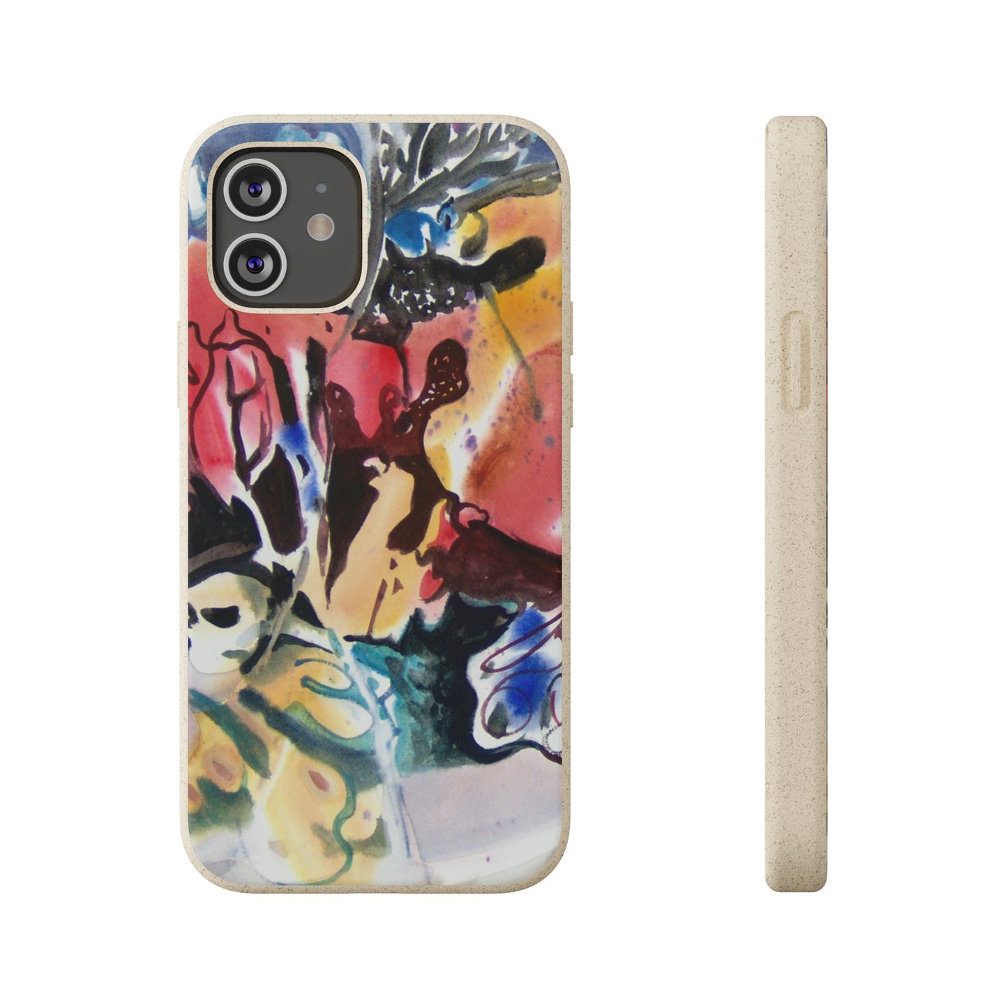 Biodegradable Phone Case with 'Floral Fantasy' Abstract Original Artwork by Barbara Cleary