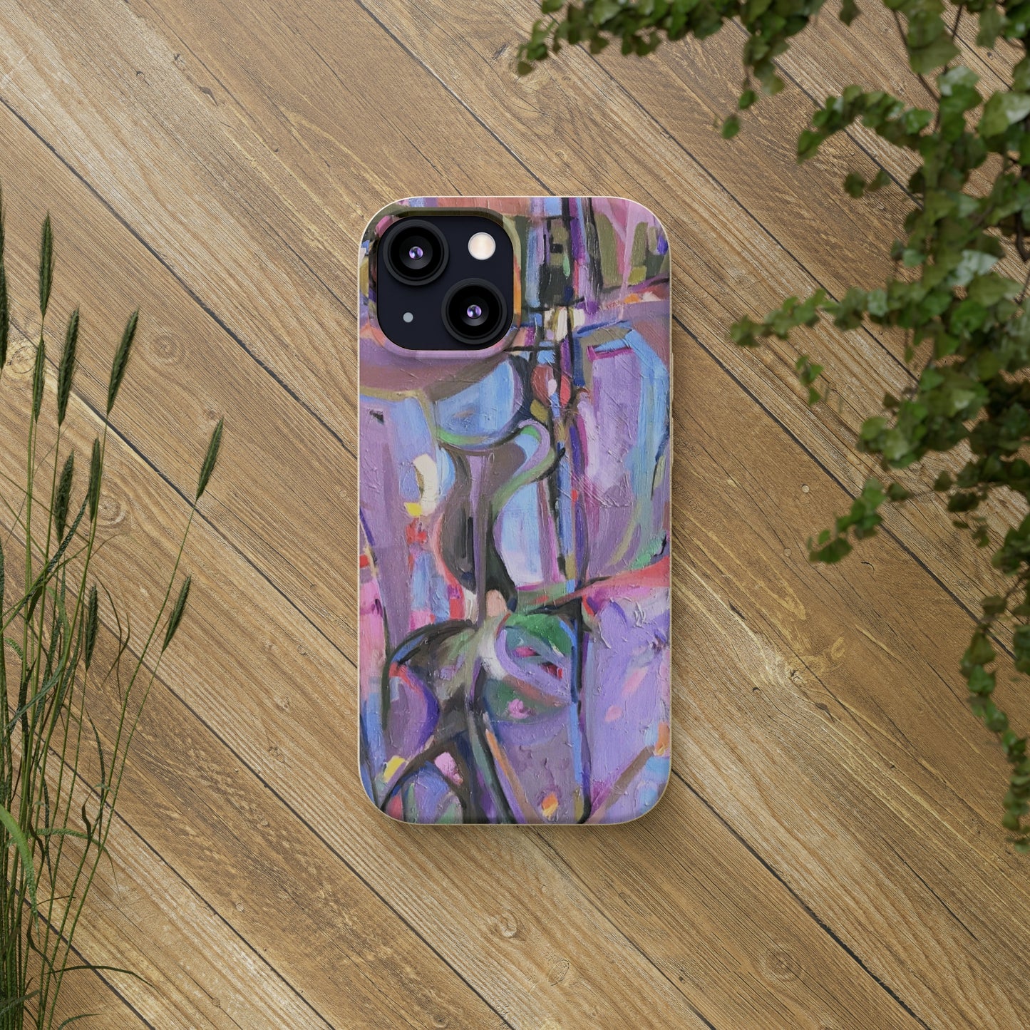 Biodegradable Phone Case with 'Passages' Abstract Original Artwork by Barbara Cleary