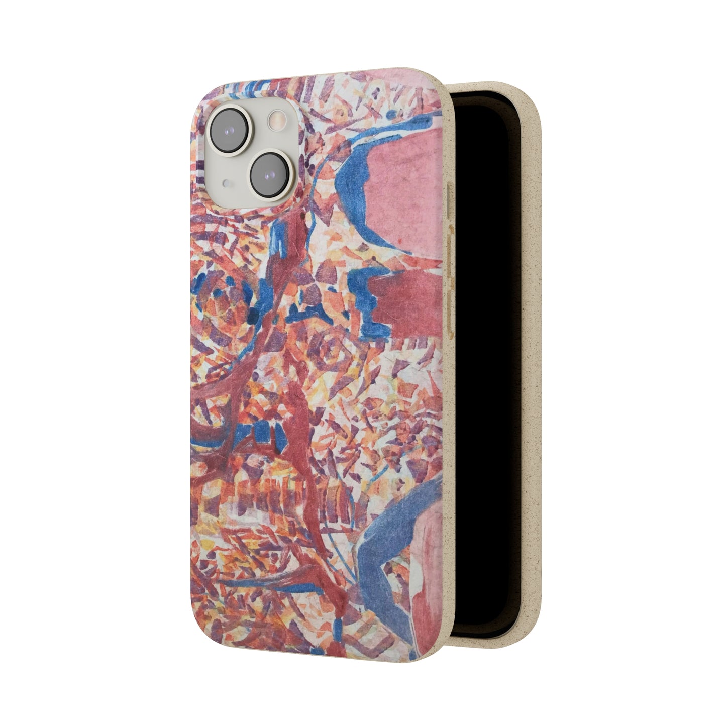 Biodegradable Phone Case with 'Abstract Fusion' Abstract Original Artwork by Barbara Cleary