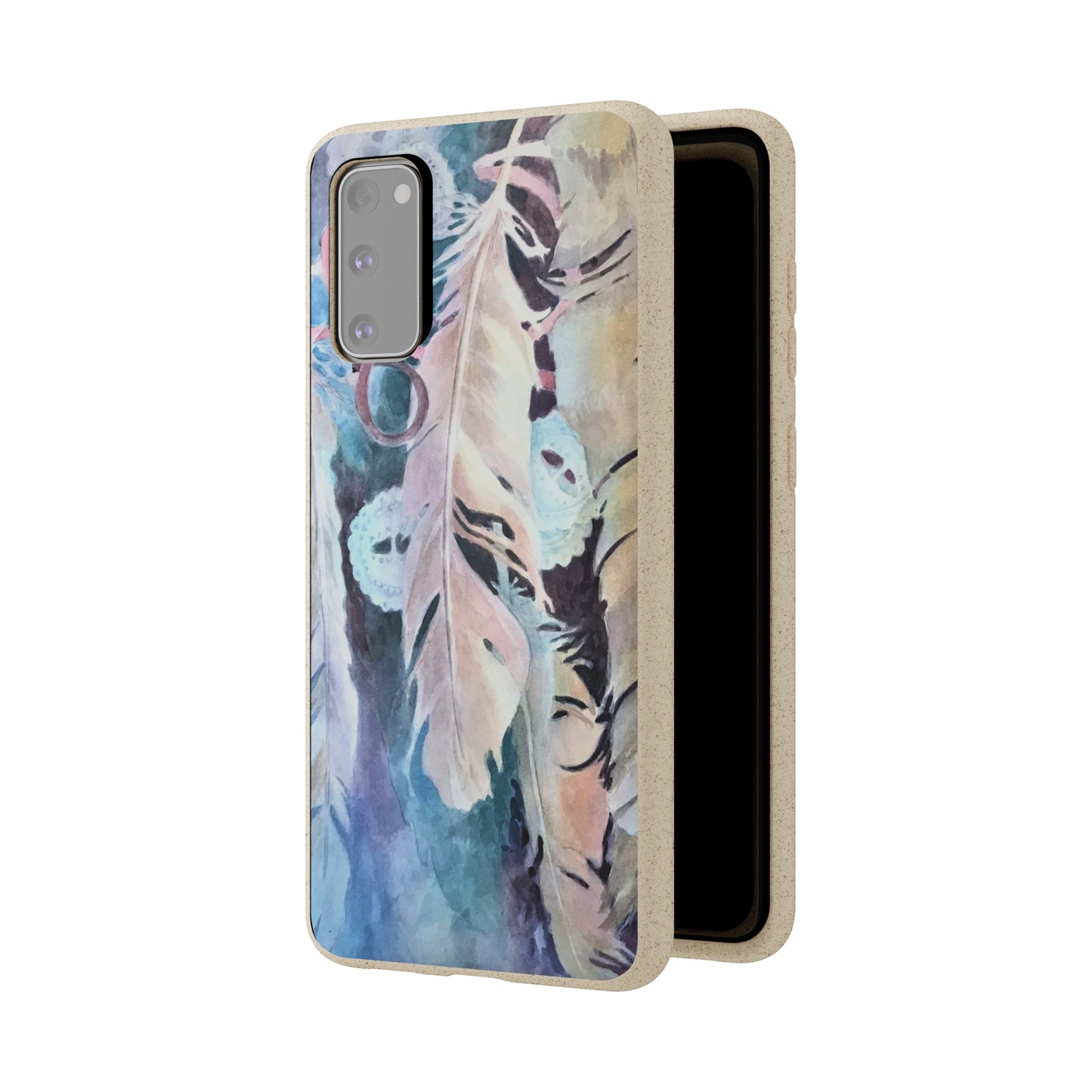 Biodegradable Phone Case with 'Conchos' Watercolor Original Artwork by Barbara Cleary