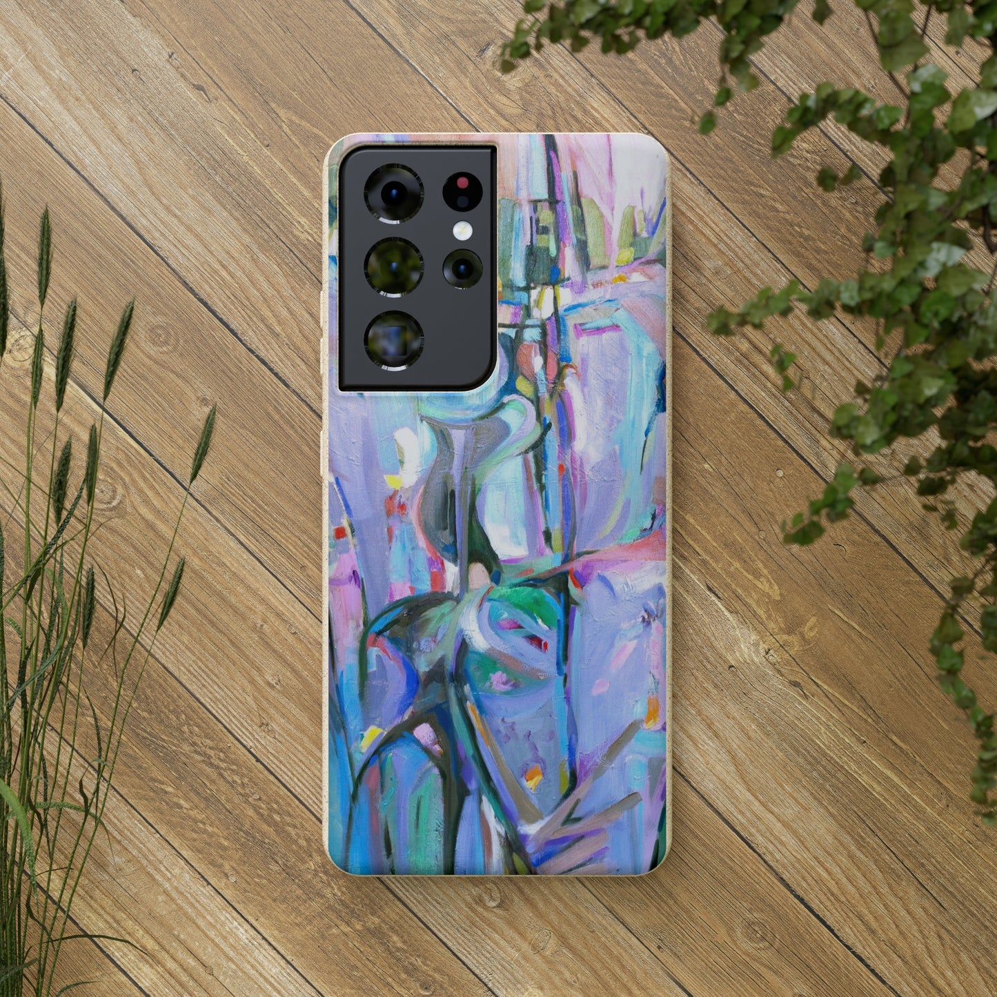 Biodegradable Phone Case with 'Passages' Abstract Original Artwork by Barbara Cleary