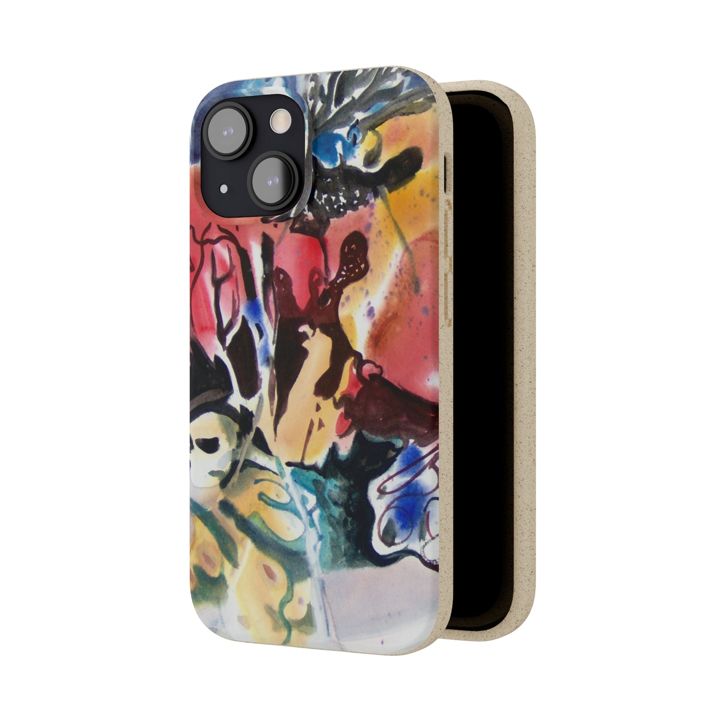 Biodegradable Phone Case with 'Floral Fantasy' Abstract Original Artwork by Barbara Cleary