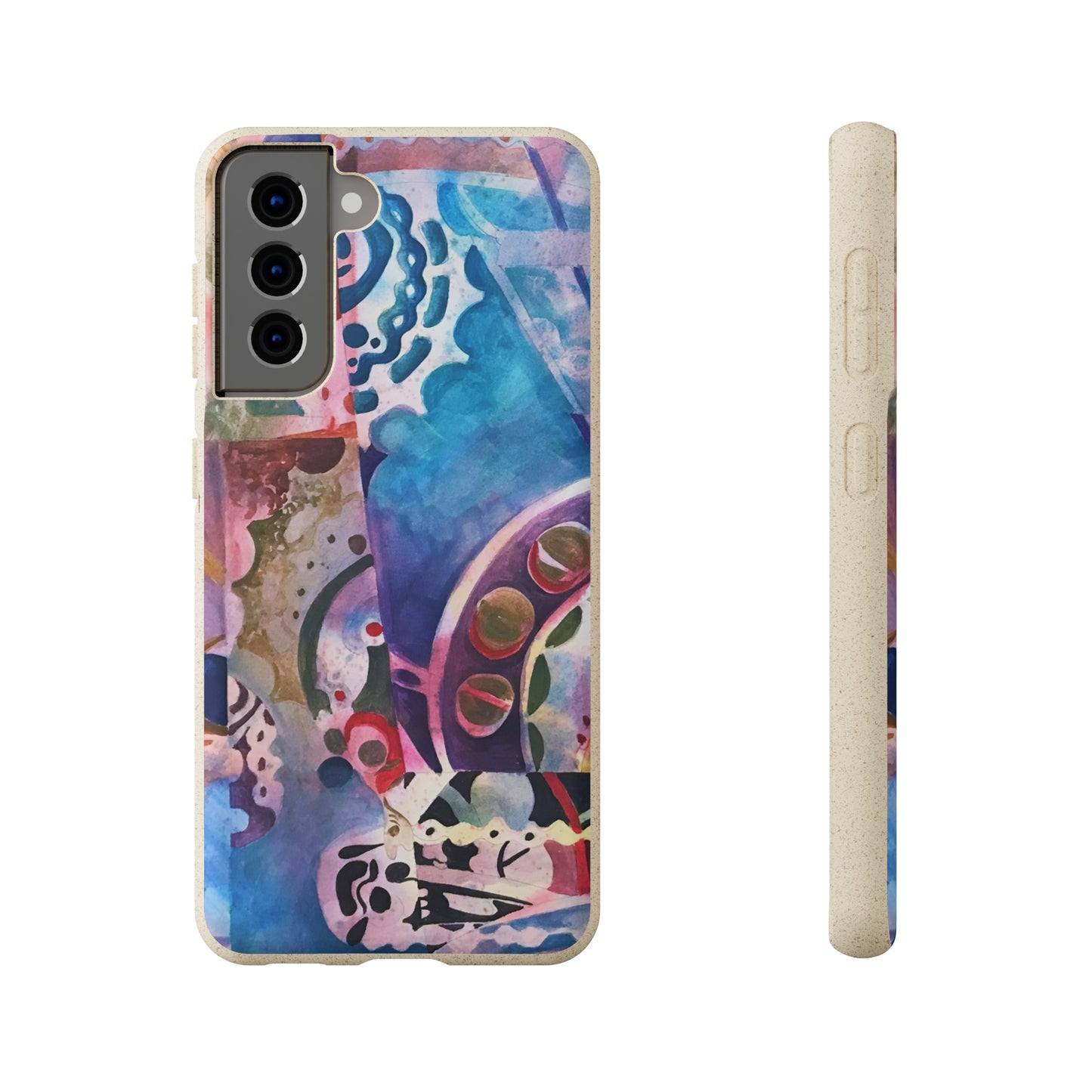 Biodegradable Phone Case with 'Kaleidoscope' Abstract Original Artwork by Barbara Cleary