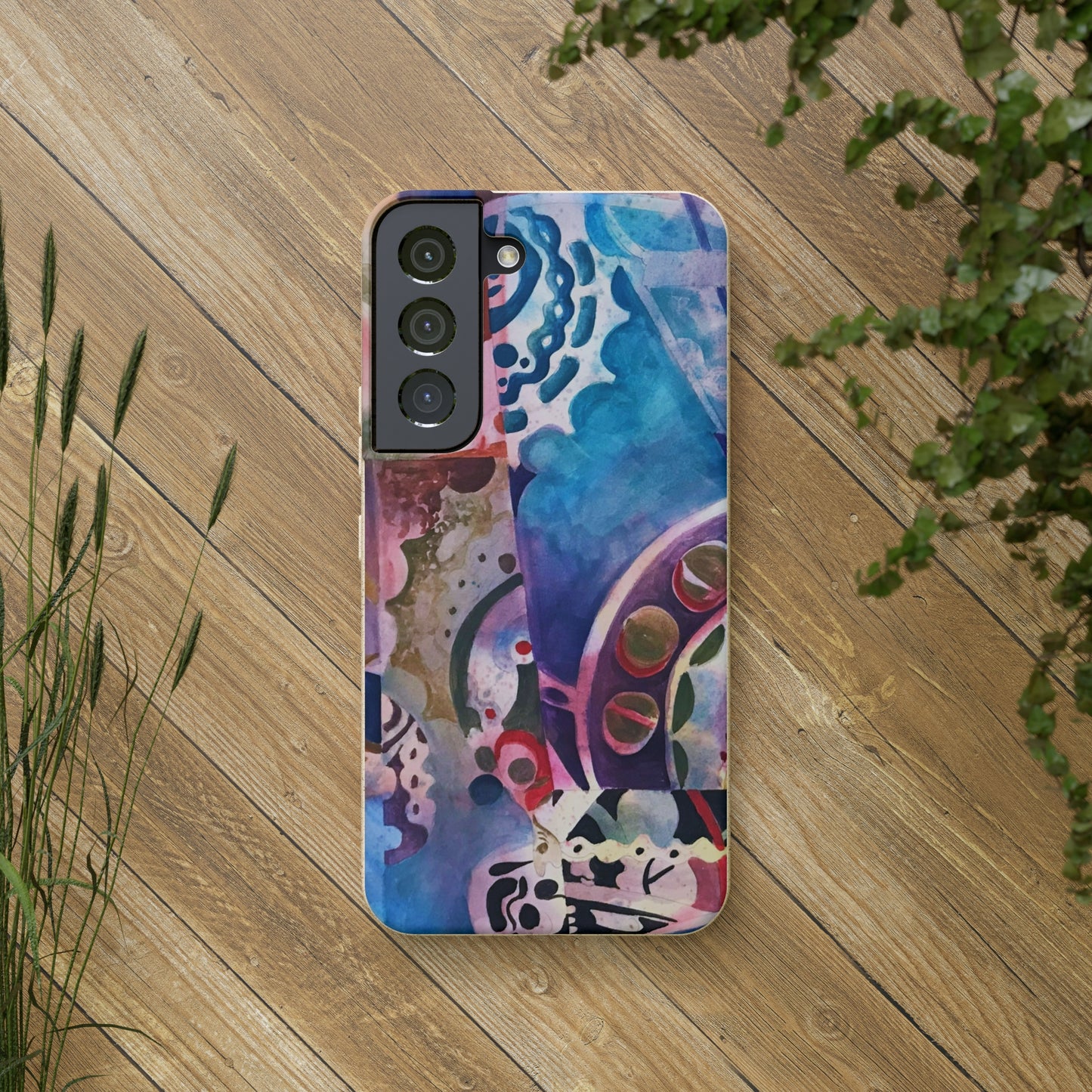 Biodegradable Phone Case with 'Kaleidoscope' Abstract Original Artwork by Barbara Cleary