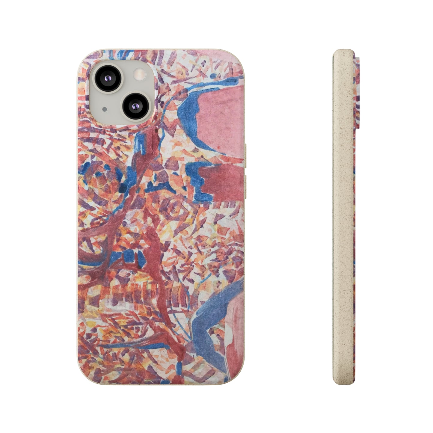 Biodegradable Phone Case with 'Abstract Fusion' Abstract Original Artwork by Barbara Cleary