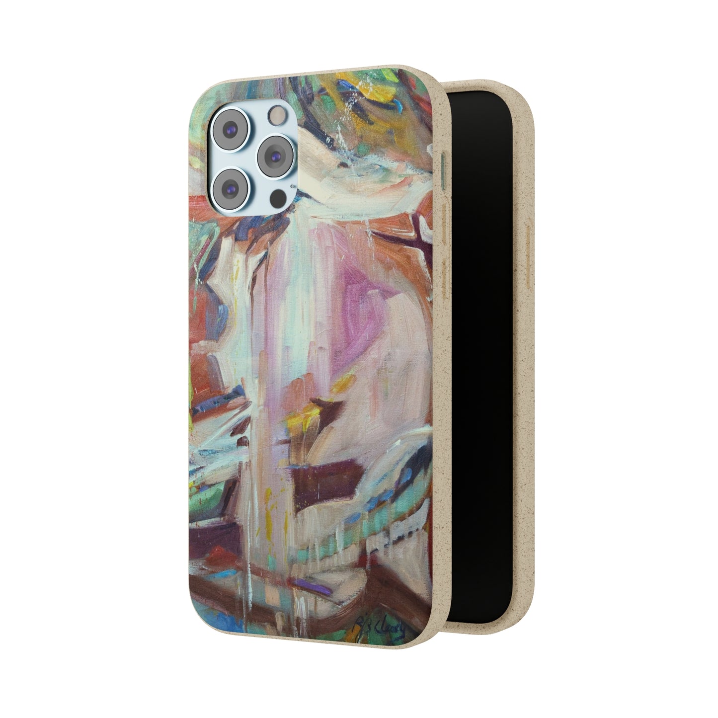 Biodegradable Phone Case with 'All Seasons' Abstract Original Artwork by Barbara Cleary