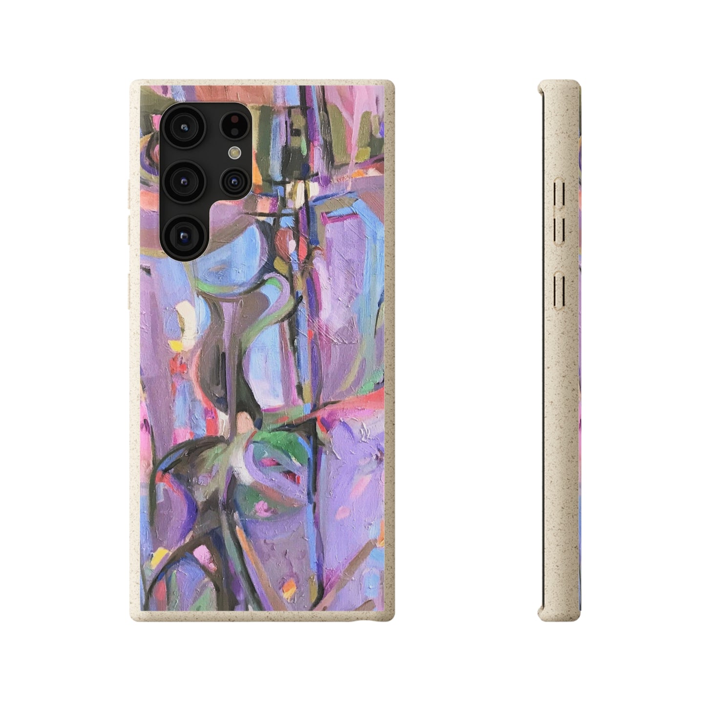 Biodegradable Phone Case with 'Passages' Abstract Original Artwork by Barbara Cleary