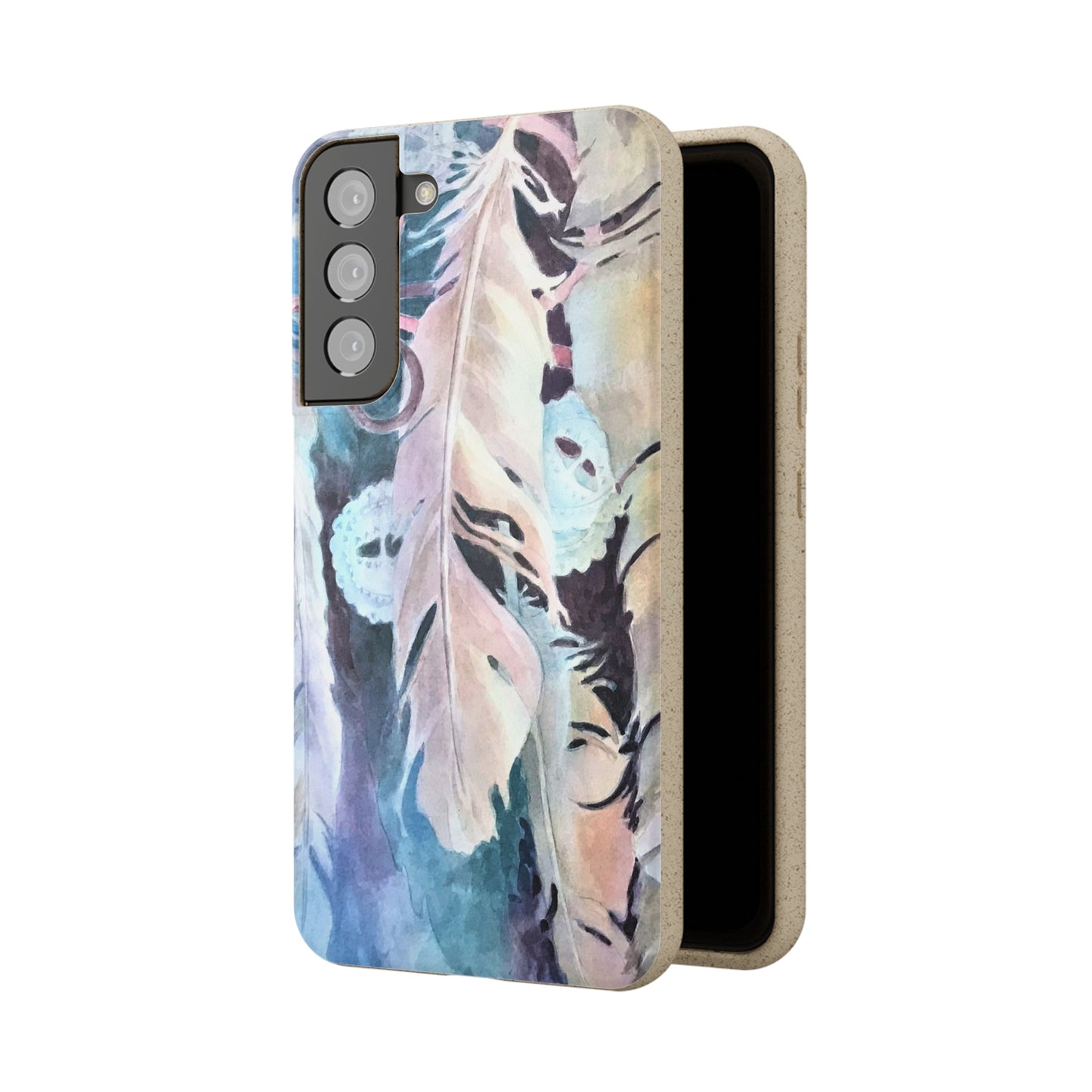 Biodegradable Phone Case with 'Conchos' Watercolor Original Artwork by Barbara Cleary