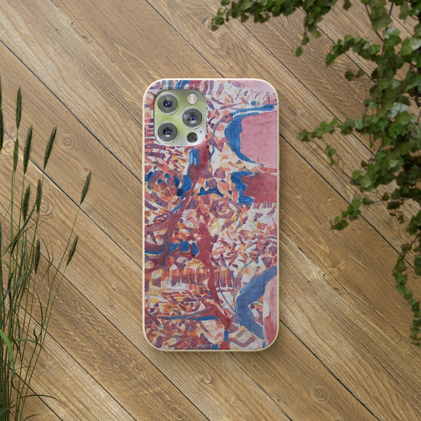 Biodegradable Phone Case with 'Abstract Fusion' Abstract Original Artwork by Barbara Cleary