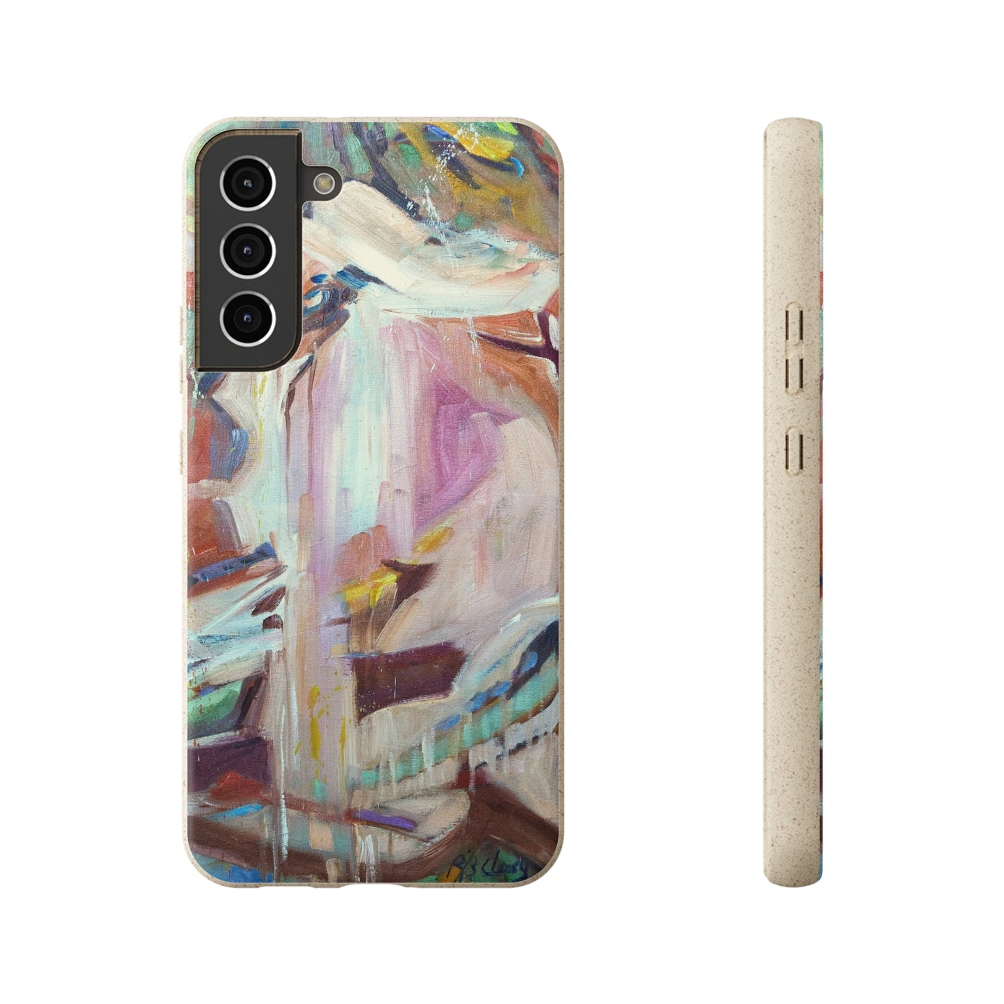 Biodegradable Phone Case with 'All Seasons' Abstract Original Artwork by Barbara Cleary