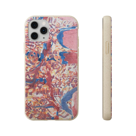 Biodegradable Phone Case with 'Abstract Fusion' Abstract Original Artwork by Barbara Cleary