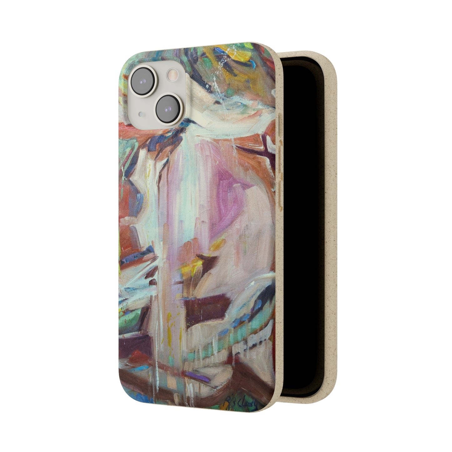 Biodegradable Phone Case with 'All Seasons' Abstract Original Artwork by Barbara Cleary