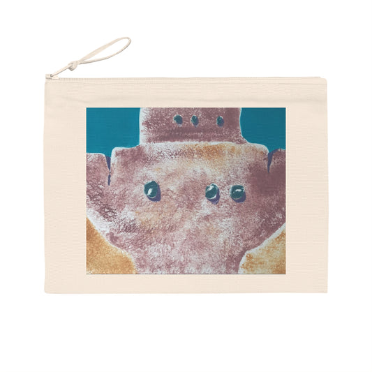 Eco-Friendly Pencil Case with 'Pueblo Series 1'  Original Fine Art by American Artist Barbara Cleary | Barbara Cleary Designs