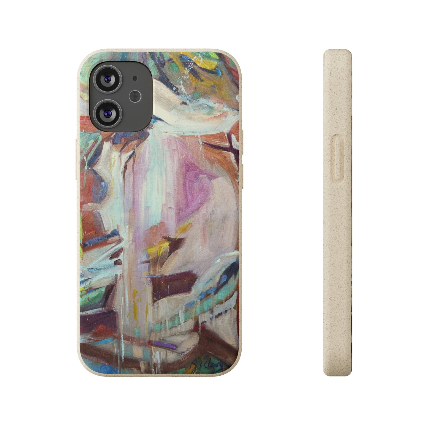 Biodegradable Phone Case with 'All Seasons' Abstract Original Artwork by Barbara Cleary