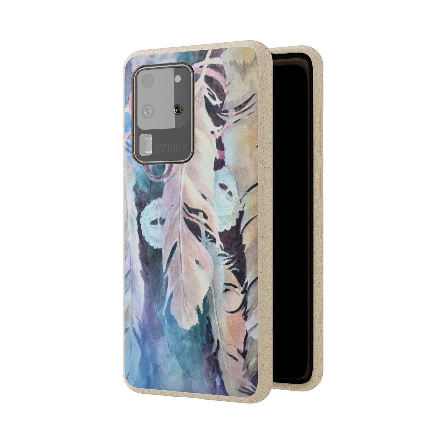 Biodegradable Phone Case with 'Conchos' Watercolor Original Artwork by Barbara Cleary