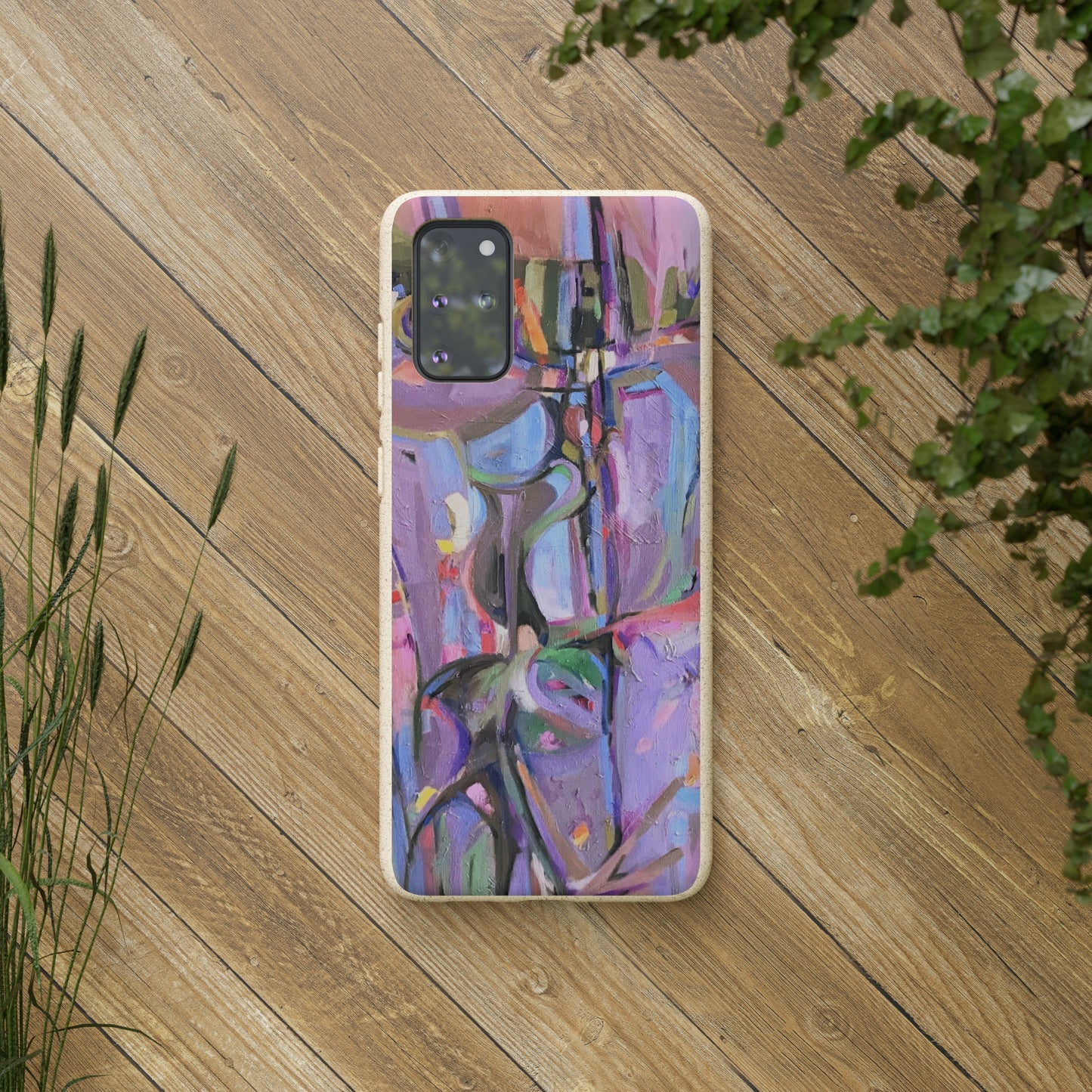 Biodegradable Phone Case with 'Passages' Abstract Original Artwork by Barbara Cleary