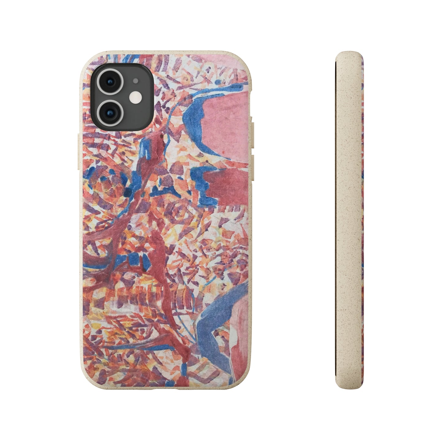 Biodegradable Phone Case with 'Abstract Fusion' Abstract Original Artwork by Barbara Cleary