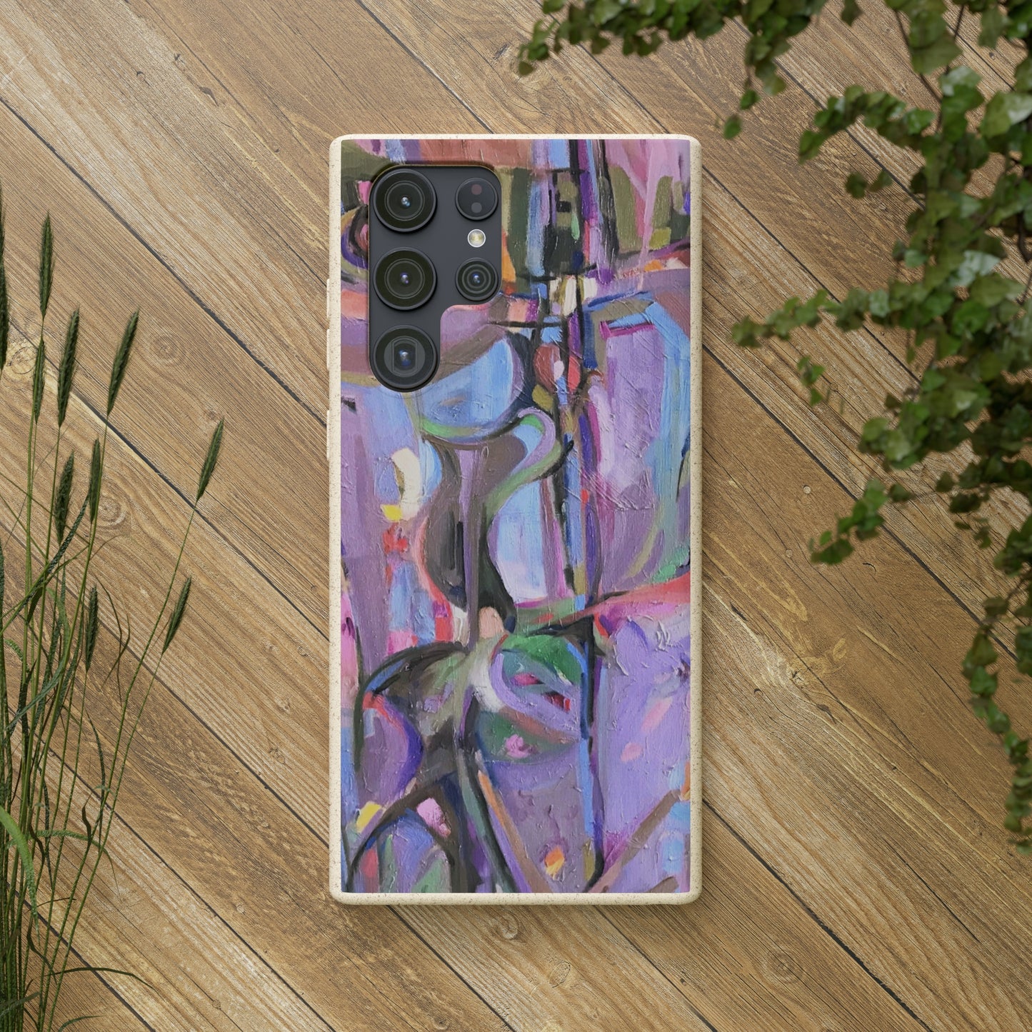 Biodegradable Phone Case with 'Passages' Abstract Original Artwork by Barbara Cleary