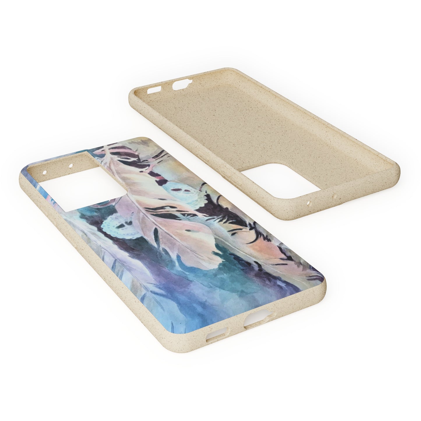 Biodegradable Phone Case with 'Conchos' Watercolor Original Artwork by Barbara Cleary