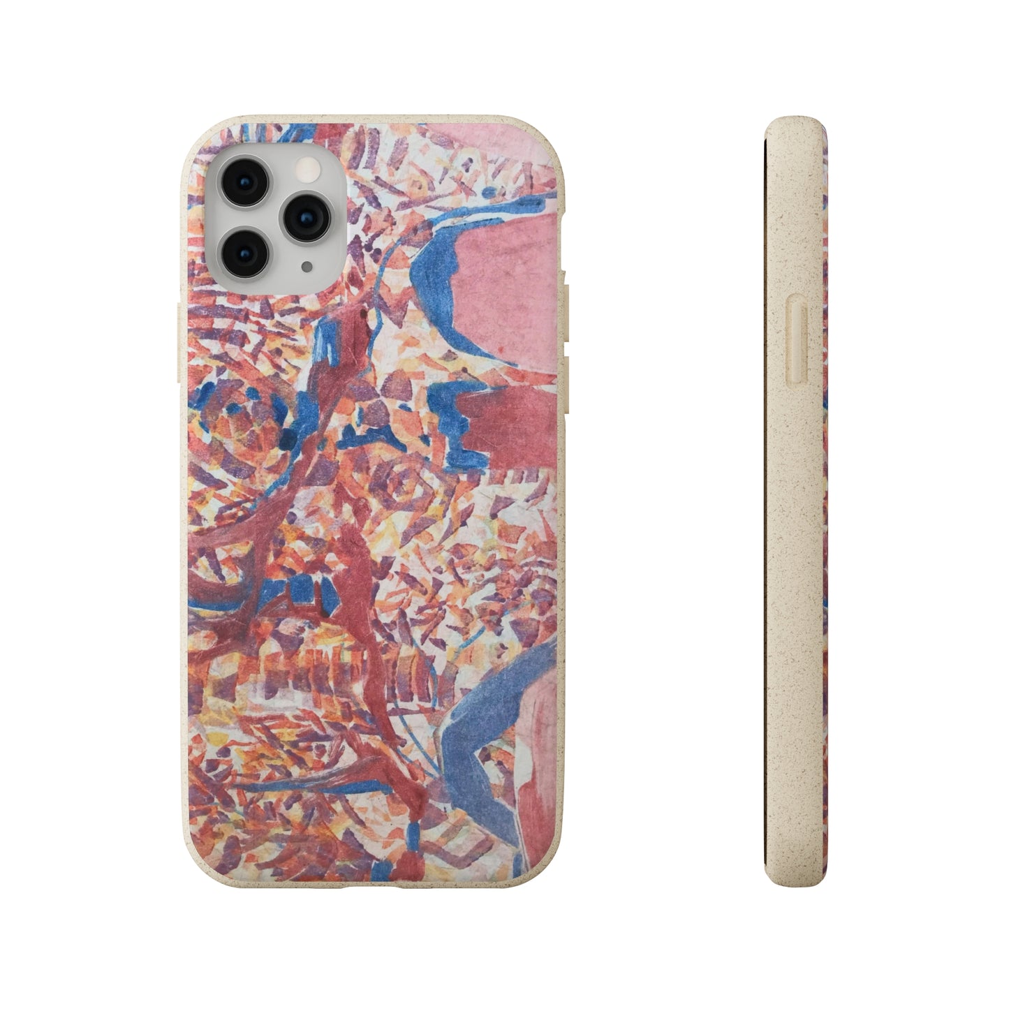 Biodegradable Phone Case with 'Abstract Fusion' Abstract Original Artwork by Barbara Cleary