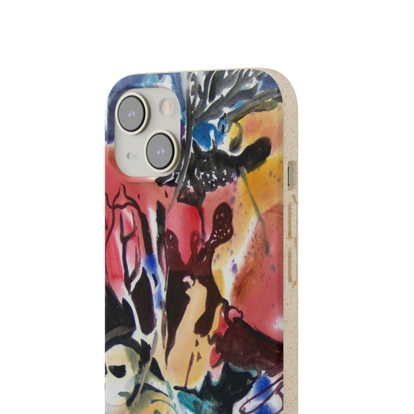 Biodegradable Phone Case with 'Floral Fantasy' Abstract Original Artwork by Barbara Cleary