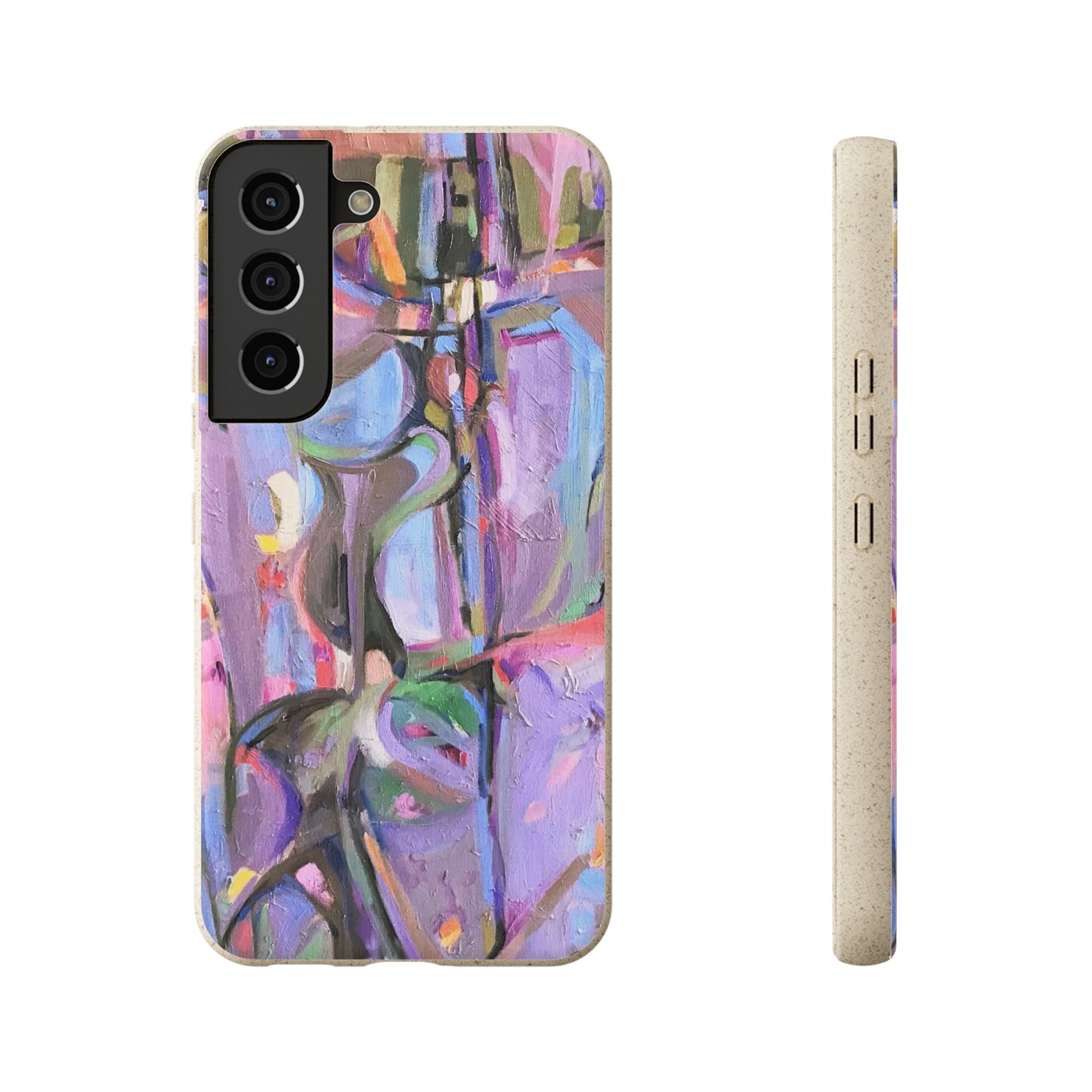 Biodegradable Phone Case with 'Passages' Abstract Original Artwork by Barbara Cleary