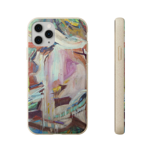 Biodegradable Phone Case with 'All Seasons' Abstract Original Artwork by Barbara Cleary