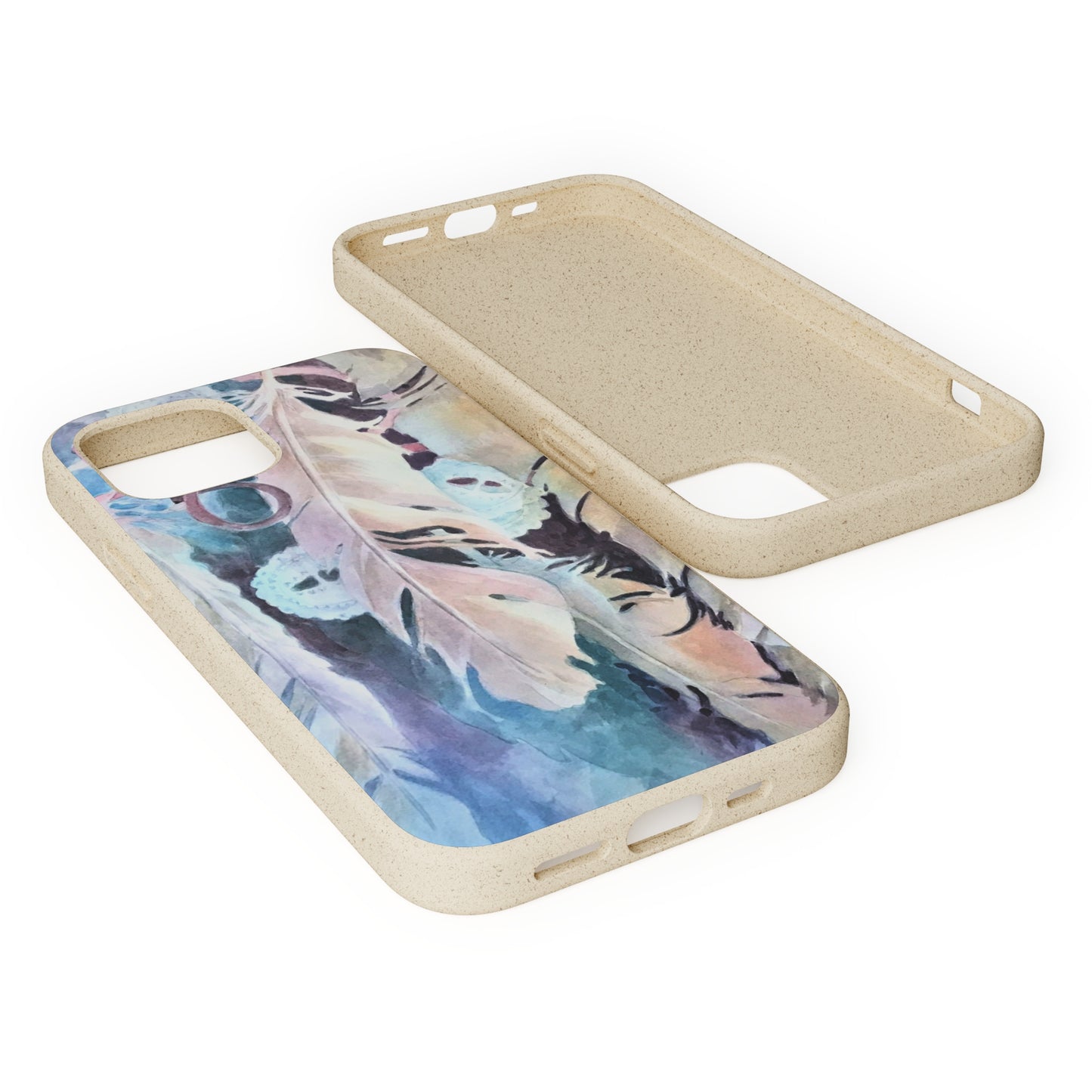 Biodegradable Phone Case with 'Conchos' Watercolor Original Artwork by Barbara Cleary