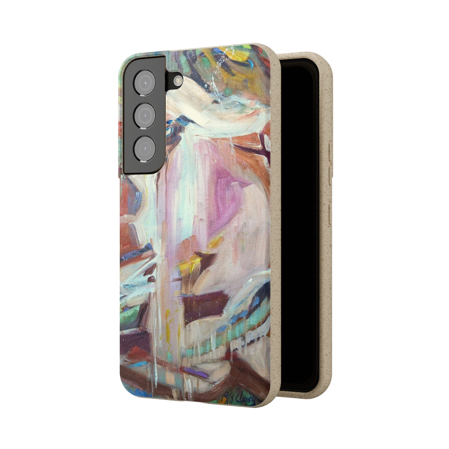 Biodegradable Phone Case with 'All Seasons' Abstract Original Artwork by Barbara Cleary