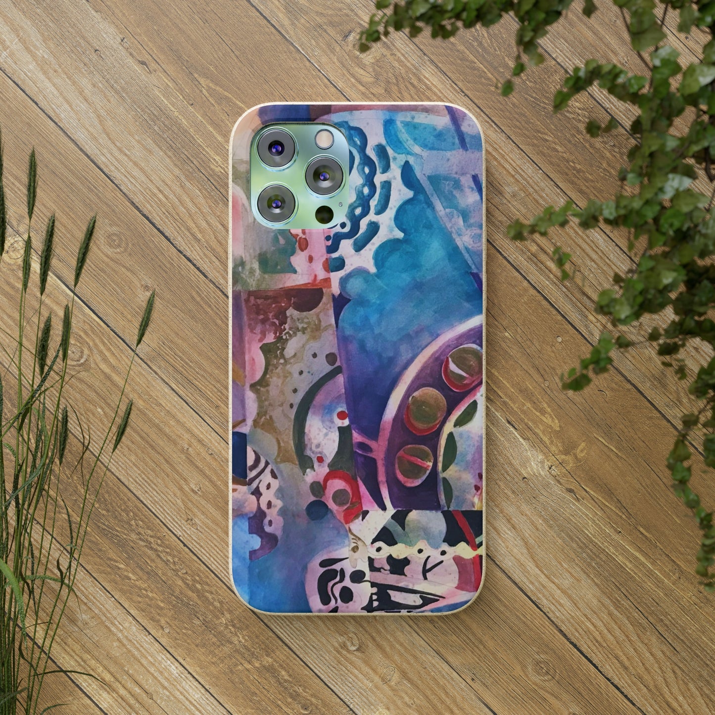 Biodegradable Phone Case with 'Kaleidoscope' Abstract Original Artwork by Barbara Cleary