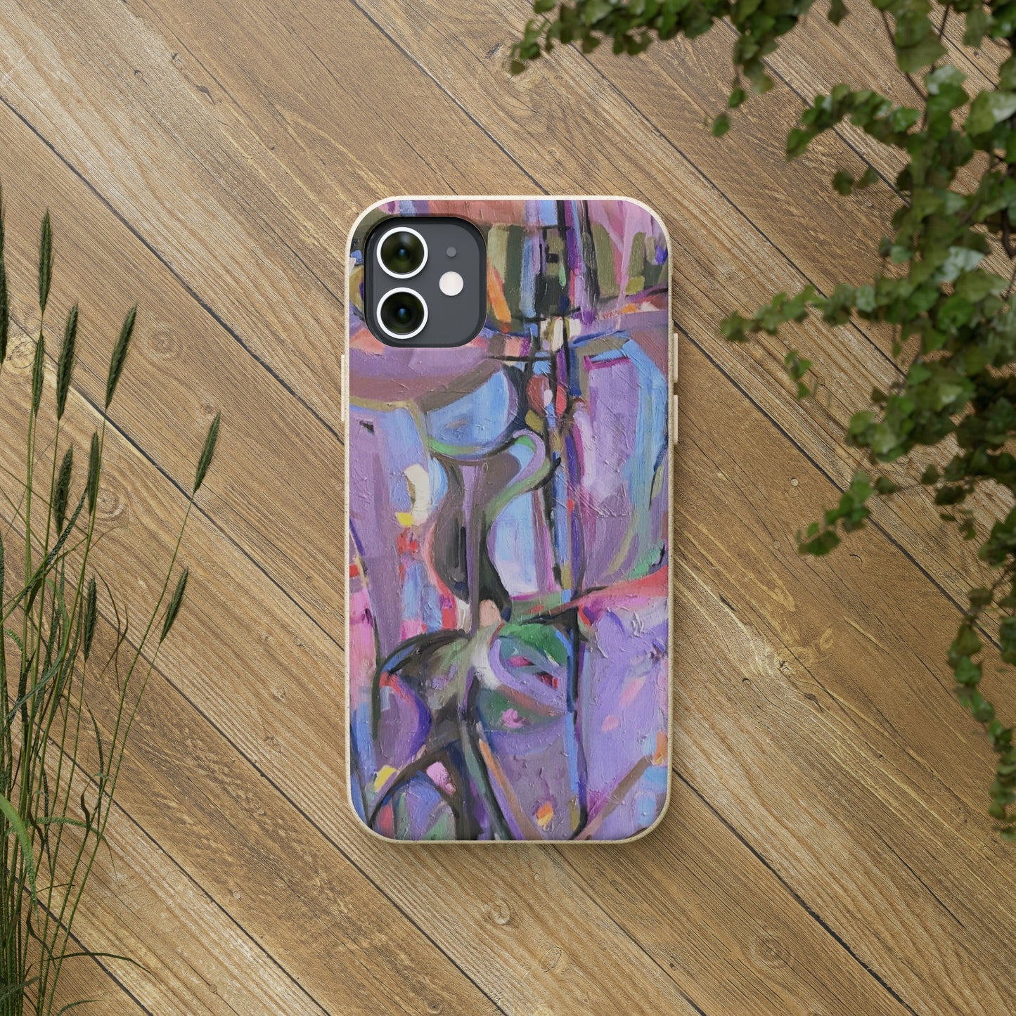 Biodegradable Phone Case with 'Passages' Abstract Original Artwork by Barbara Cleary