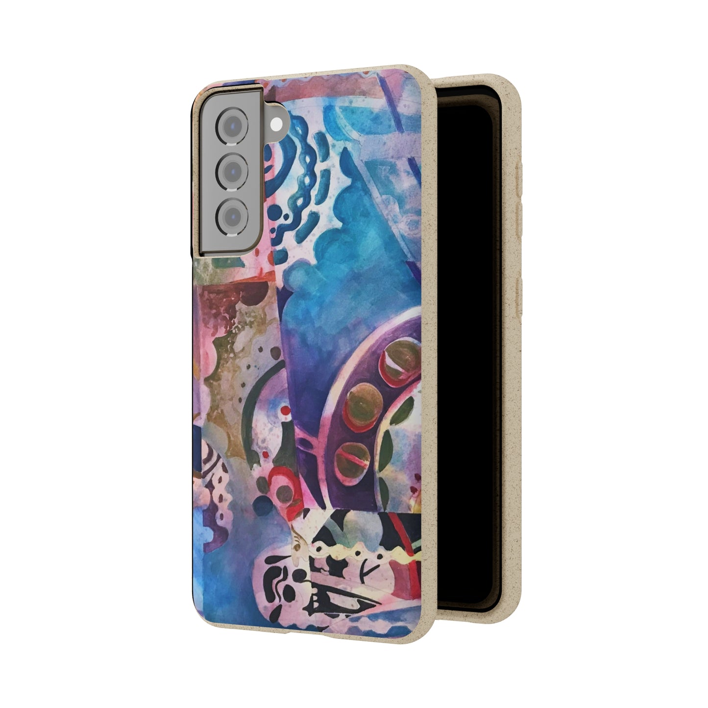 Biodegradable Phone Case with 'Kaleidoscope' Abstract Original Artwork by Barbara Cleary