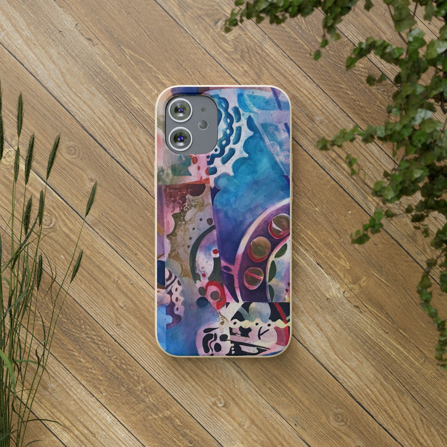 Biodegradable Phone Case with 'Kaleidoscope' Abstract Original Artwork by Barbara Cleary