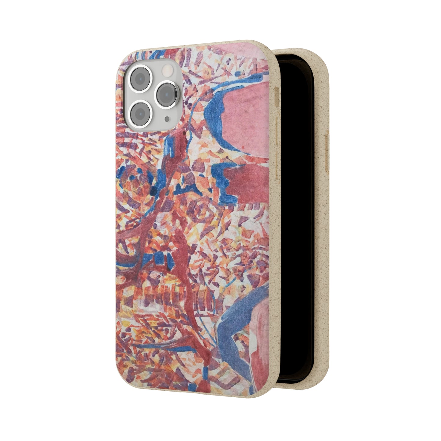 Biodegradable Phone Case with 'Abstract Fusion' Abstract Original Artwork by Barbara Cleary