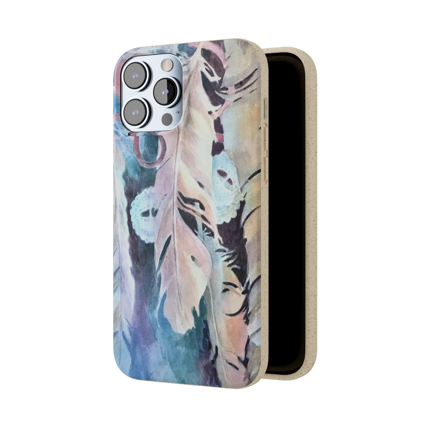 Biodegradable Phone Case with 'Conchos' Watercolor Original Artwork by Barbara Cleary