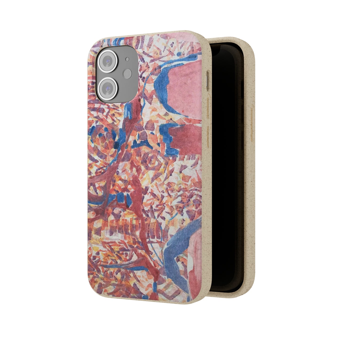 Biodegradable Phone Case with 'Abstract Fusion' Abstract Original Artwork by Barbara Cleary