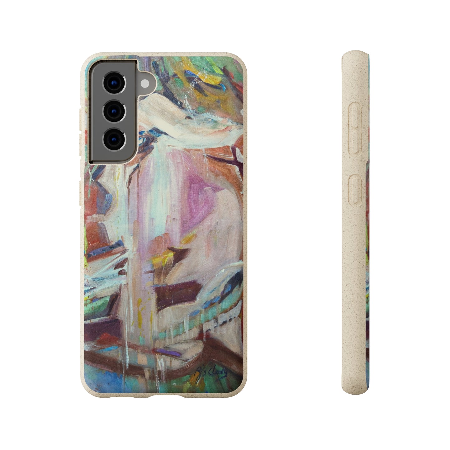 Biodegradable Phone Case with 'All Seasons' Abstract Original Artwork by Barbara Cleary