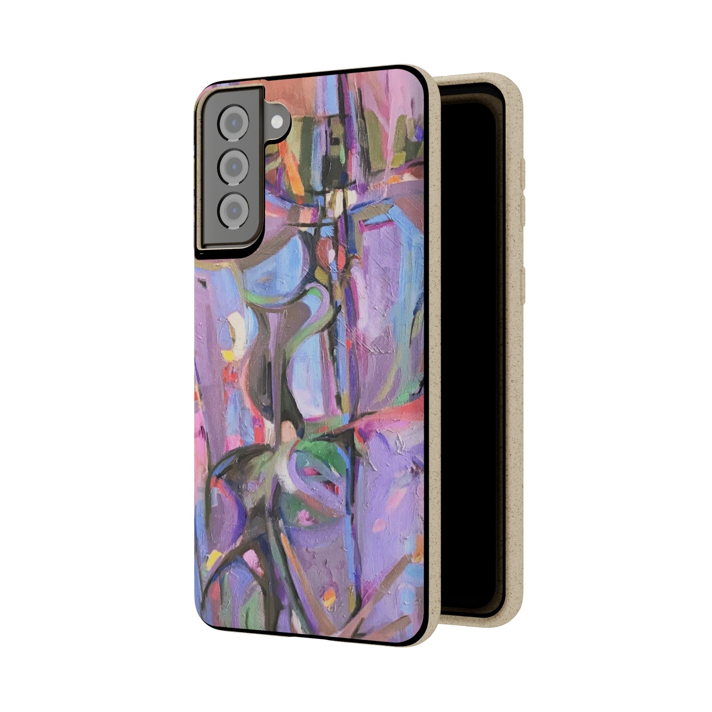 Biodegradable Phone Case with 'Passages' Abstract Original Artwork by Barbara Cleary