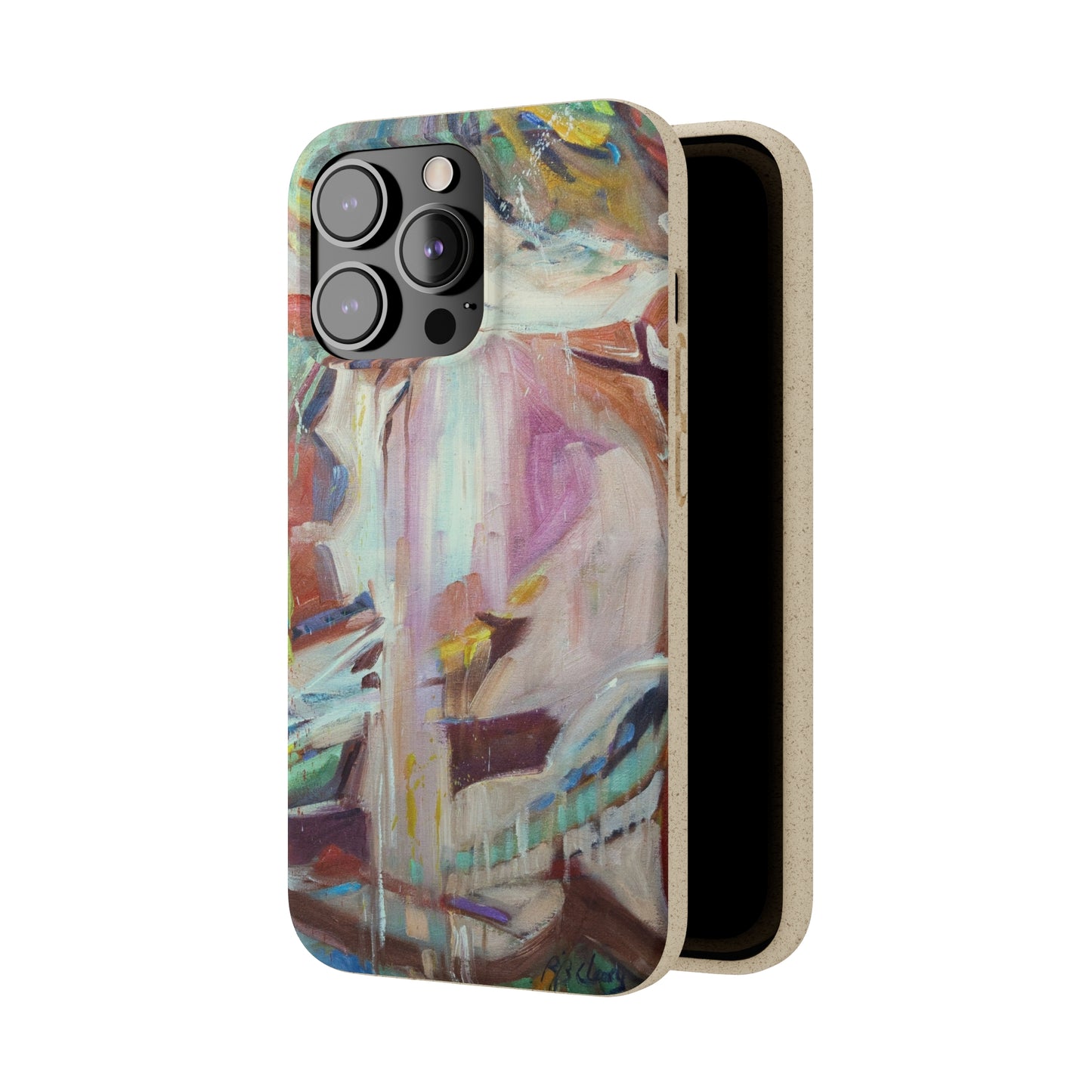 Biodegradable Phone Case with 'All Seasons' Abstract Original Artwork by Barbara Cleary