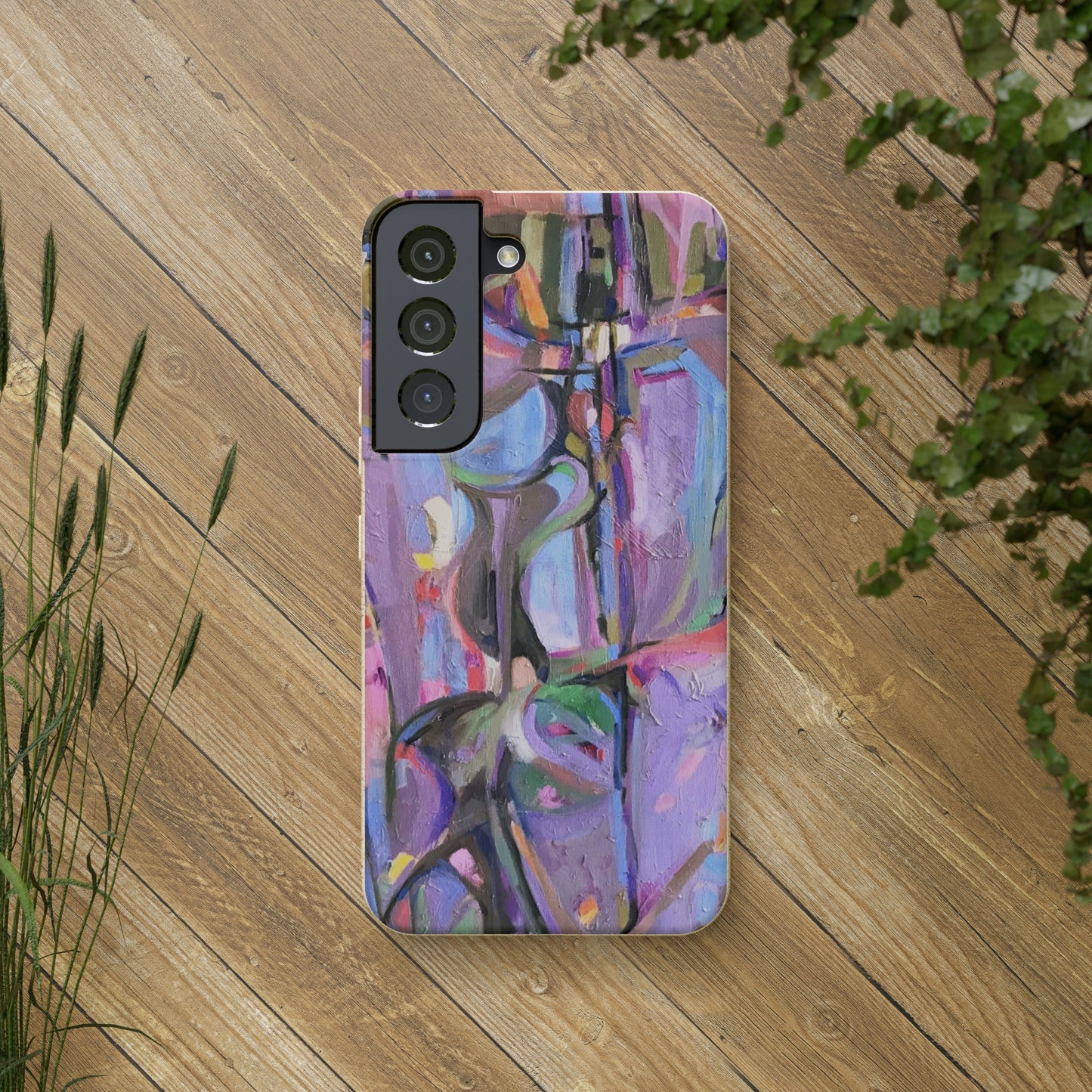 Biodegradable Phone Case with 'Passages' Abstract Original Artwork by Barbara Cleary