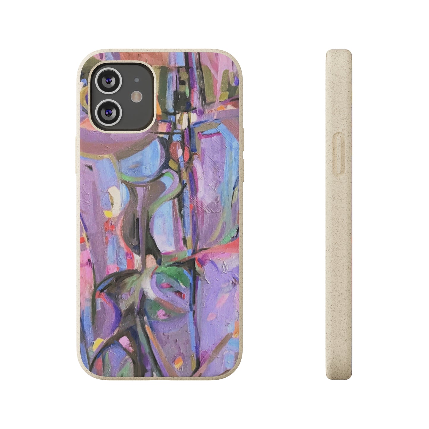 Biodegradable Phone Case with 'Passages' Abstract Original Artwork by Barbara Cleary