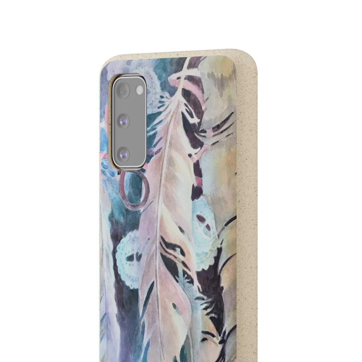 Biodegradable Phone Case with 'Conchos' Watercolor Original Artwork by Barbara Cleary